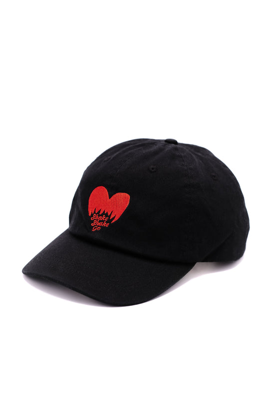 Black cap heart